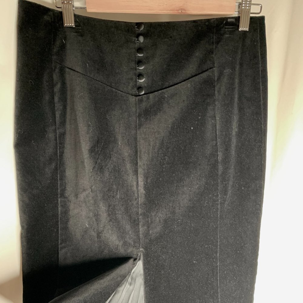 Club Monaco Velvet Skirt with lace slit